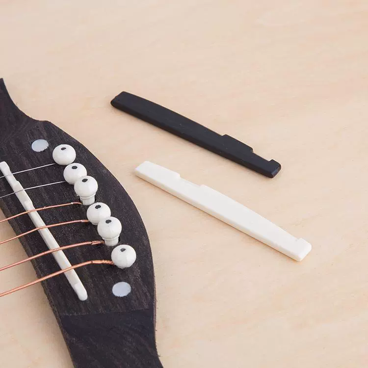 弦枕 民谣古典吉他琴枕 上弦枕下弦枕 牛骨塑料琴桥上下枕定制