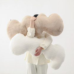 Trendy Instagram Wave-Shaped Pillow for Girls, Long Body Pillow, Cushion for Bedroom Bed, Winter Plush Luxury Sofa Pillow