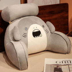 Cartoon Headboard Cushion Soft Pillow for Student Dormitory, Suitable for Reading and Using Mobile Phones, Backrest Cushion, Lumbar Support Pillow, Bedroom Bed Pillow