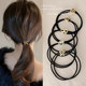 2025 new high-end rubber band for women tying hair adult hair loop for girls hair rope leather hood adult headdress