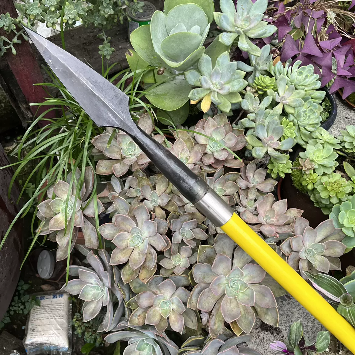 手工锻打丝口对接红缨枪扎枪霸王枪长矛冷兵器冷