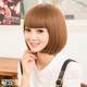 Wigs female short hair Student head BOBO head Bobo head mushroom head Korean face -faced wig
