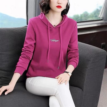 Middle-aged mother women's hooded sweatshirt
