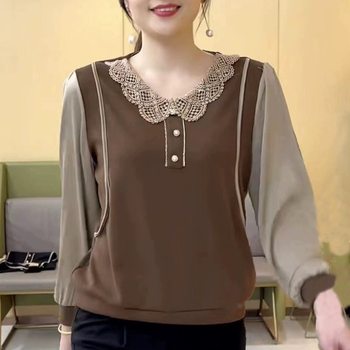 Western -style versatile belly -reducing small shirt girl