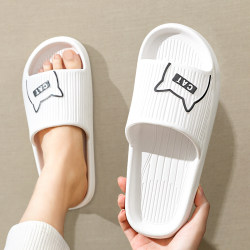 Summer Slippers for Men, Indoor Bathroom Non-Slip Soft-Soled Slippers with a Stepping-On-Feces Feel, Couple's Outdoor Slippers for Women in Summer