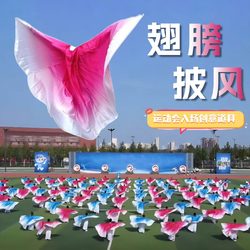 Creative Props for the Sports Meeting Entrance, Color-Changing Wings, School Campus Opening Ceremony Props, Special Dance Props for Group Exercises