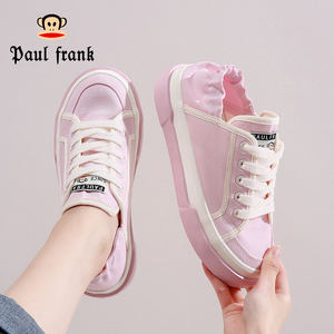 
Big Mouth Monkey Summer Dopamine Super Fire Canvas Shoes Women's 2025 Autumn and Autumn Summer Women's Shoes One-Part Casual Board Shoes