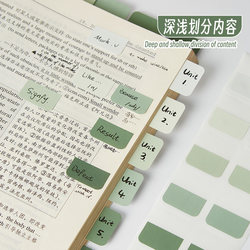 High School and Middle School Students' High-Quality Index Tabs, Writable Sticky Notes, Transparent Writable Quick-Drying Bookmarks, Search and Classification Marking Labels, Strong Adhesive Stickers