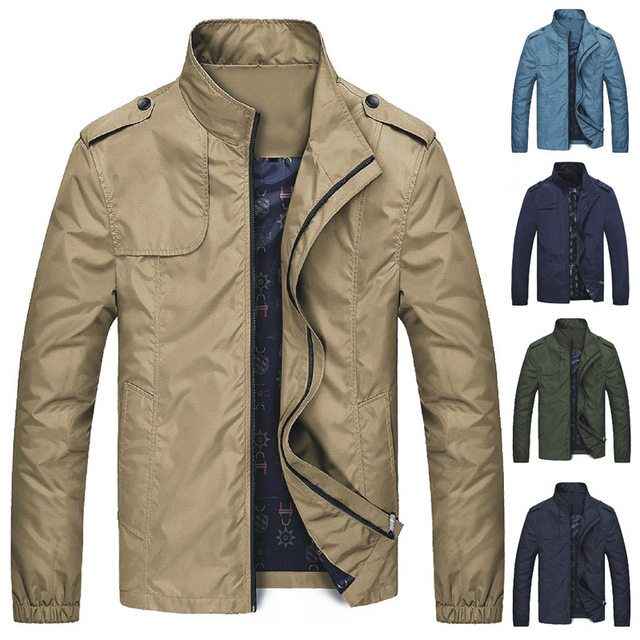 Men's casual jackets, stand collar work jackets, men's flight suits ...