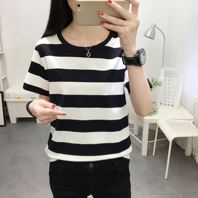 saferido [ONELYC1NS] Korean loose half-sleeved trend T-shirt na1141