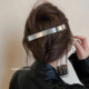 Korean silver hairpin for women's 2025 new high-end side one-line clip large hair volume large duckbill clip