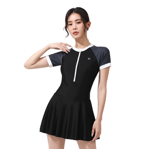 Keep swimsuit women's 2026 new dress style adult conservative slimming belly cover plus size swimming pool special