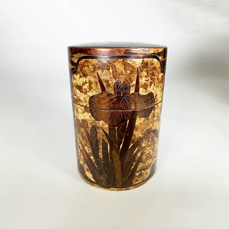 【未使用品】桜皮細工の茶筒♪2つセット 未使用品】桜皮細工の茶筒♪2つセット