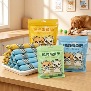 
Teddy Golden Retriever Training Reward Cat Fish Oil Pet Teething Stick Dog Snacks Ham Sausage Low-Salt Puppy Food Mix