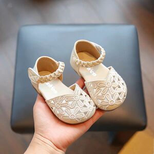 
British DGKP girls' sandals summer new children's foreign-style children's shoes girl baby hollow fashion small leather shoes