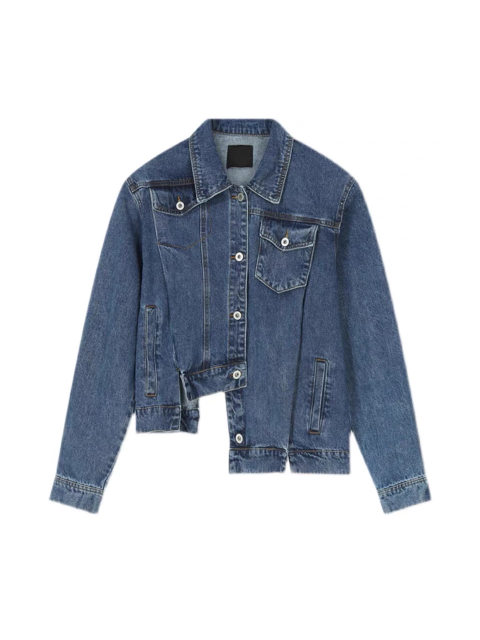 CulturE Pioneer Niche Irregular Design Shoulder Pad Denim Jacket ...