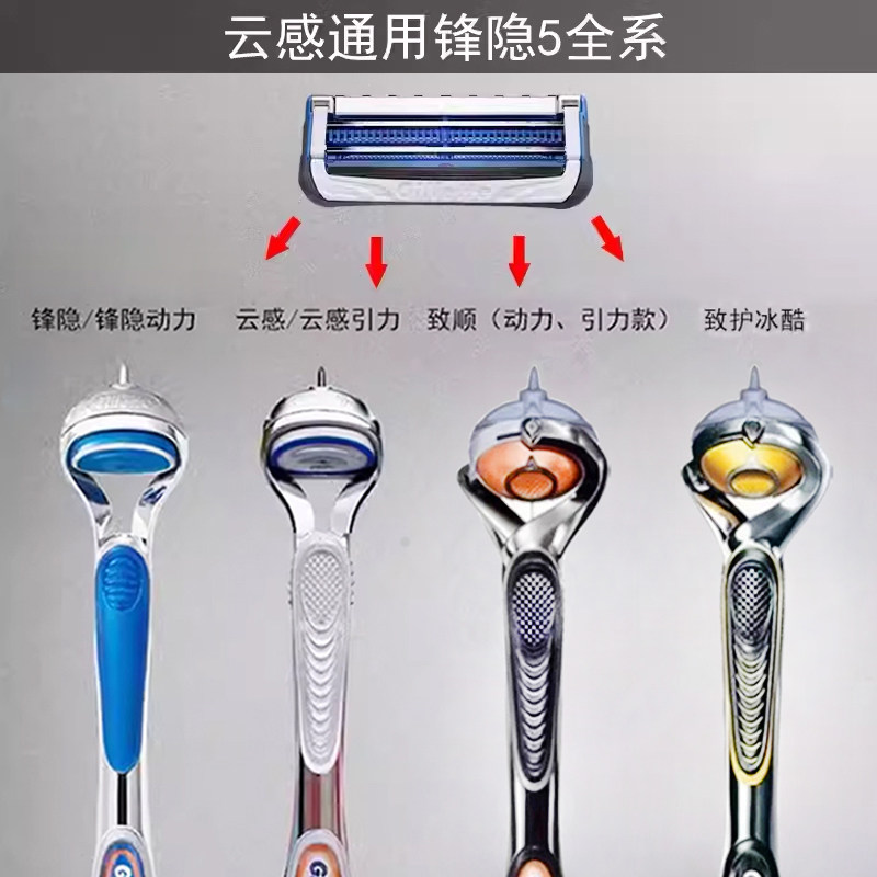 질레트 YUNGAN XIAOYUN 칼 면도기 남성용 수동 블레이드 헤드 구식 칼 홀더 면도기 비 GEELY-