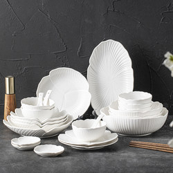 Fresh Tableware, Bowls and Plates for Home Use, Exquisite High-End Tableware Set, Particularly Beautiful Tableware, High-End Ritual Feel, Light Luxury