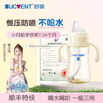 Shuying anti-choking gravity ball straw bottle