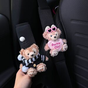 Cute Bear car seat belt seat carrier cover car internal insurance belt protection shoulder strap anti -grinding clothing four seasons universal
