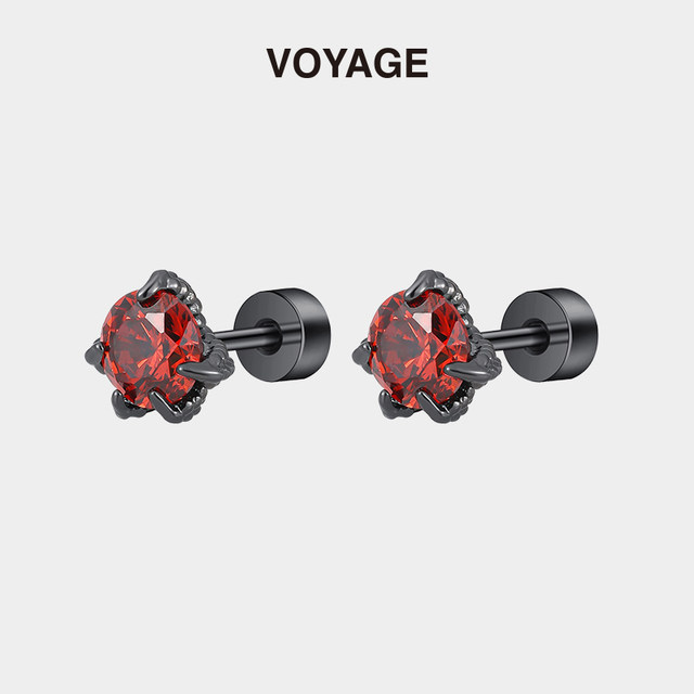 Dragon claw titanium alloy earrings for women, explosive Huazi ear bone nails, cochlear nails, titanium steel non-fading zircon earrings, earrings for men