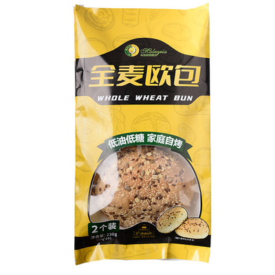 喜稷全麦欧包早餐面包可自制粗粮小麦0反式脂肪酸健康袋装 115g*6