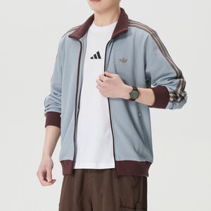 
adidas originals WAFFLE TRACK sports knitted loose long-sleeved jacket men's KY5770