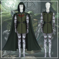 Doctor Doom cos suit Halloween jumpsuit cape set cosplay suit Doctor Doom costume