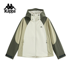 
Kappa Kappa back-to-back sports coat women's 2025 new autumn hooded three-proof fabric windproof top