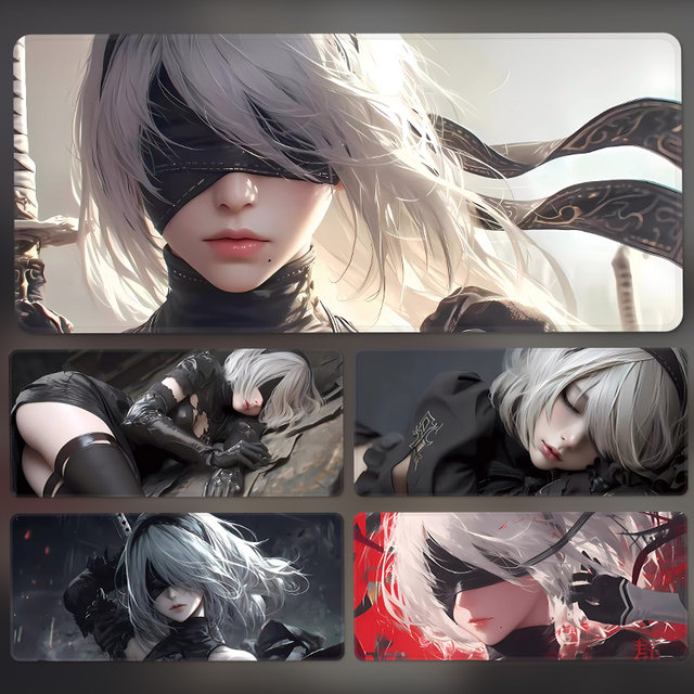 NieR Automata 2b mouse pad extra large anime computer keyboard pad two ...
