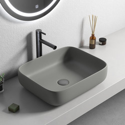 Nordic Style Large Countertop Washbasin Single Basin Bathroom Simple Home Gray Washbasin Creative Design
