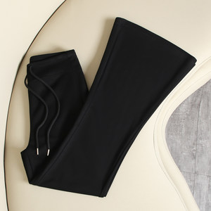 
La Chapelle velvet micro-flared sweatpants women's autumn and winter 2025 new small wide-legged flared sports and casual trousers