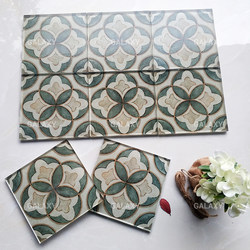 Nanyang Retro Style Bathroom Glass Tiles Hotel Restaurant Background Wall Tiles Corridor Kitchen Bar Decoration