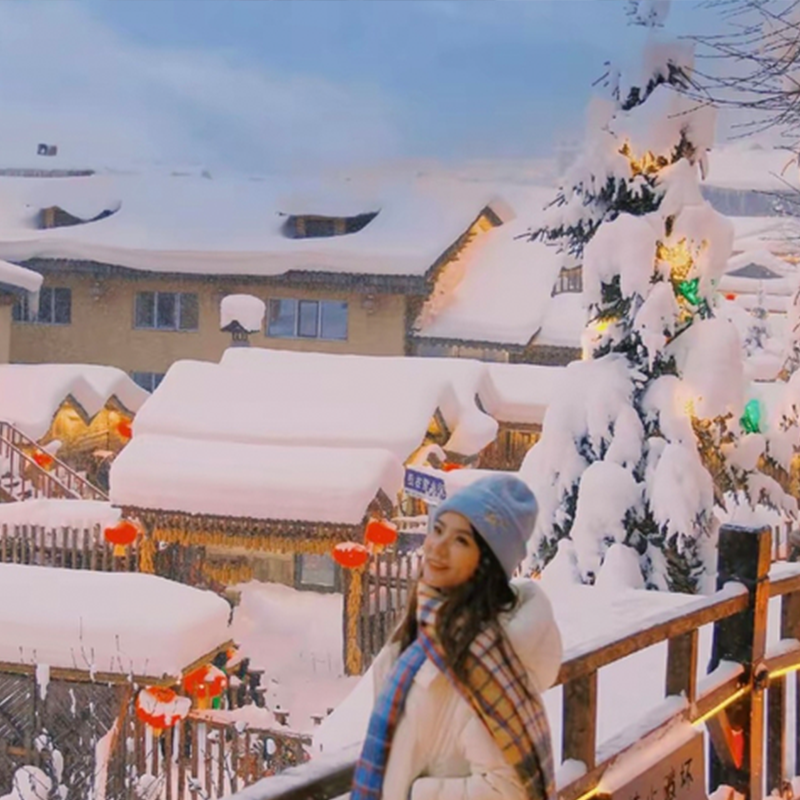 长春吉林长白山延吉镜泊湖雪乡亚布力哈尔滨7天6晚旅游东北七日旅