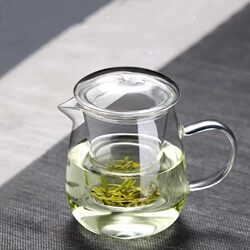 Heat-Resistant Glass Teapot with Glass Filter, Tea Infuser, Household Tea Maker, Handmade Kung Fu Tea Set, Transparent Teapot