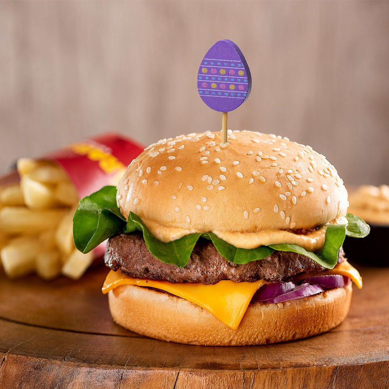 うさぎの竹製フルーツピック - ミニバーガー用つまようじ - 華やかな うさぎの竹製フルーツピック - ミニバーガー用つまようじ - 華やかな