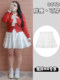 White ballet style puffy short skirt for women in spring and summer fat mm large size cover hips and high waist small person looking slim A-line cake skirt