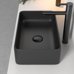 Nordic Countertop Washbasin, Household Ceramic Square Washbasin, Small Size Single Basin for Bathroom