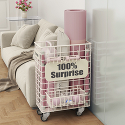 Yoga mat storage basket sports equipment storage rack