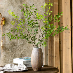 Niche High-End Artificial Green Plant Plastic Flowers, Forest-Style Living Room Flower Arrangement, Outdoor Landscaping Fake Plant Decoration