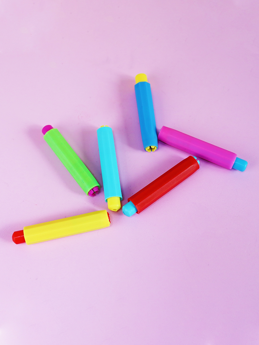 Craie Sans Poussière 6 Couleurs – Stylo Craie Lavable, Porte-Craie Inclus, Multisupport – Enfants Et Adultes