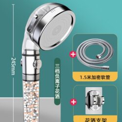 Pressurized Handheld Shower Head Spa Rain Shower Bath Pressurized Bathroom Shower Head Set Universal Type