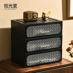 Desktop Storage Box, Retro Drawer-Style, High-End Feel, Living Room Miscellaneous Items, Entryway, Bedroom, Cosmetics, Large-Capacity Storage Rack