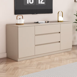 Solid Wood Tv Cabinet, Household Floor-Standing Storage Cabinet, Integrated Modern Simple Storage Cabinet for Small Apartments, Living Room Tv Cabinet