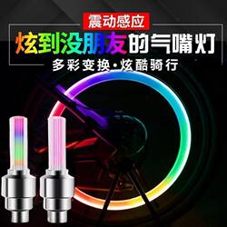 Bicycle Valve Light Vibration Sensor Hot Wheels Colorful Valve Light Mountain Bike Equipment Wheel Flash Night Riding