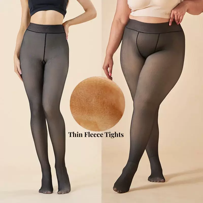 Pantimedias térmicas de talla grande para mujer, medias gru-Taobao