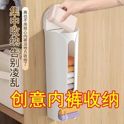 Underwear Storage Box for Home Wardrobe, Wall-Mounted, for Organizing Socks, Underwear, and Stockings, Hanging Drawer Type