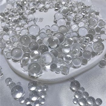 Guka brick decoration Gu Mei's photo of non-porous transparent round beads
