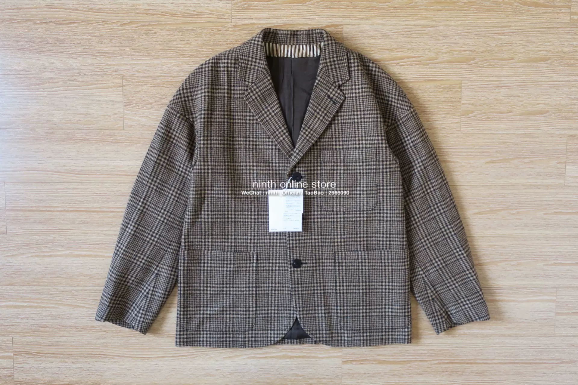 现货】VISVIM 21AW FALKLAND BLAZER (TWEED) 羊毛格纹西装夹克-Taobao