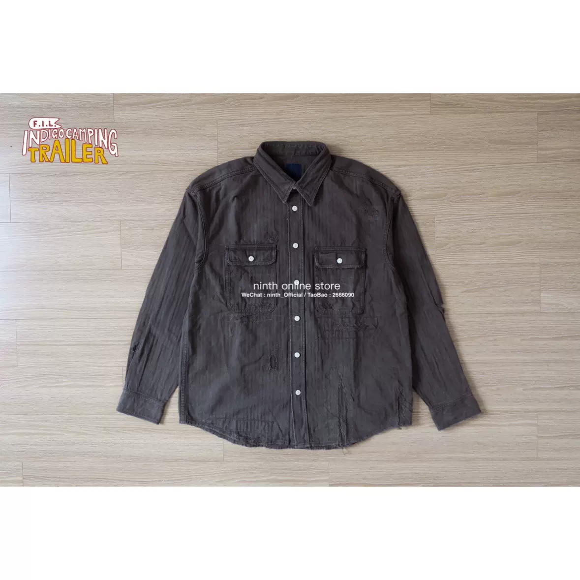 现货】VISVIM 20SS ICT LUMBER SHIRT L/S CRASH 泥染破坏衬衫-Taobao